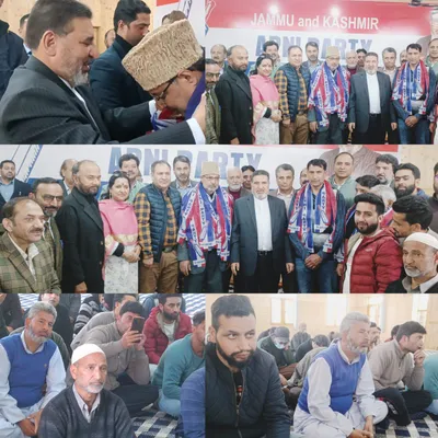 altaf bukhari welcomes new entrants into apni party fold