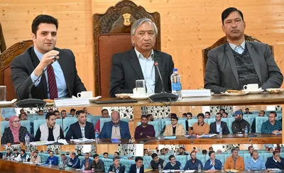 mla kulgam chairs introductory meeting with officers