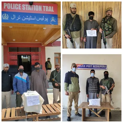 4 drug peddlers arrested in awantipora  baramulla