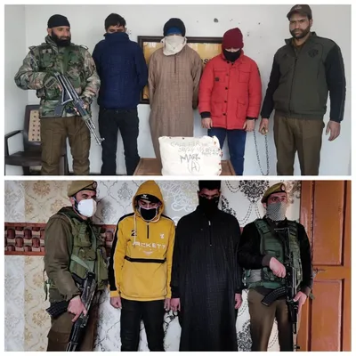 5 drug peddlers arrested in sopore  ganderbal   contraband substances recovered