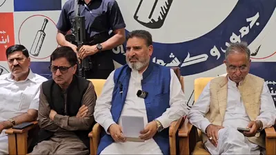 altaf bukhari bats for united fight against recent amendment in j k re organization act by goi