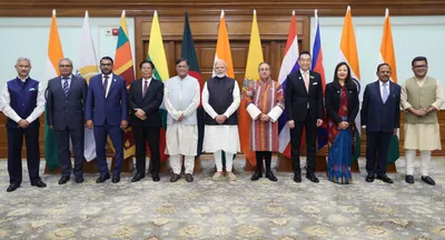 foreign ministers from bimstec member states meet pm modi