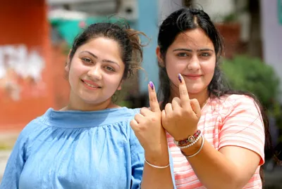 in pictures  first time voters infuse energy into polling stations