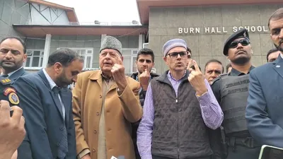  our party workers have been locked up   alleges farooq abdullah amid polling in srinagar