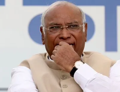 mallikarjun kharge criticises president’s address as ‘scripted lies’ by centre