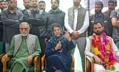 mehbooba hits out at omar  says  debate over past will land nc in trouble 