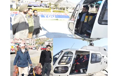 doda jammu subsidised helicopter service takes flight