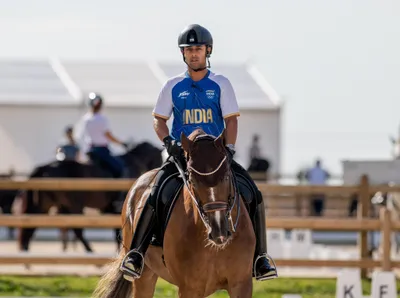 anush agarwalla makes history in individual dressage despite elimination