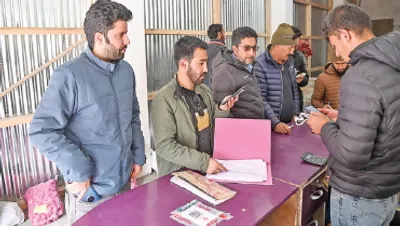 market checking squad conducts inspection in kargil market