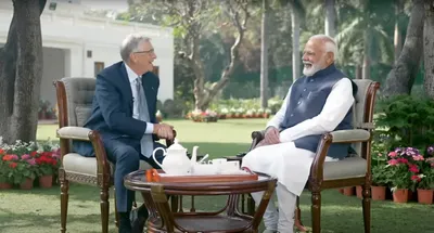 covid pandemic was not government vs virus  but life vs virus  pm modi in conversation with bill gates