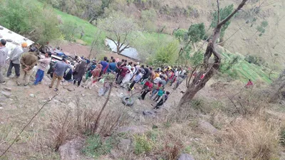 eleven passengers injured in poonch road accident