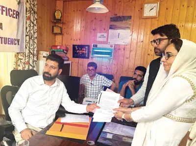 bjp candidates file nominations for anantnag  pulwama  shopian  rajpora constituencies