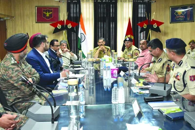 army  police convene joint security review at poonch