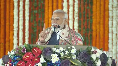  j k had to bear brunt of dynastic politics for decades   pm modi in jammu