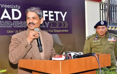 j k police along with stakeholders will work to make road usage safe  dgp