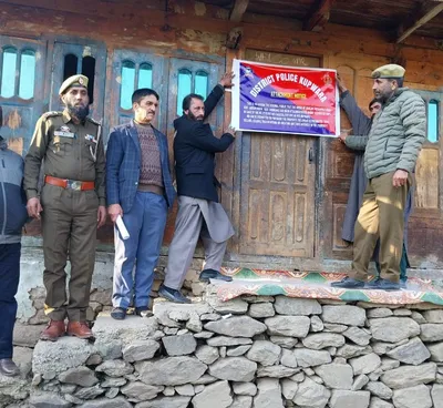 police attach house of absconding accused evading law for 7 years in kupwara