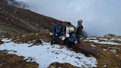 kashmir’s gulmarg  razdan pass receive season’s first snowfall  rains affect plains