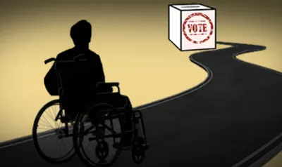 wheelchair bound voters exercise franchise