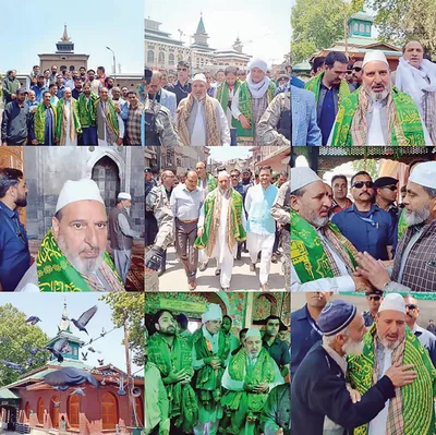 altaf bukhari leads impressive roadshow in downtown srinagar