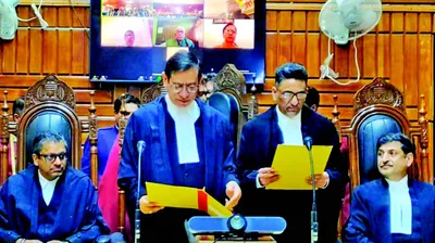 cj administers oath of office to justice wani