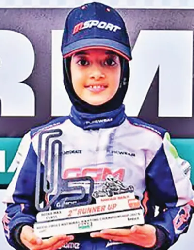 atiqa mir secures second runner up in meco fmsci rotax national championship