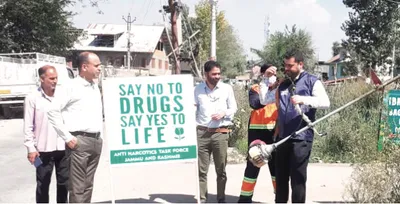 antf kashmir organises programme against drug menace in budgam