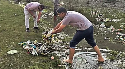 initiative taken for cleansing of polluted stream in drass