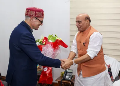 will work with him for j k s progress  says rajnath singh after meeting omar abdullah