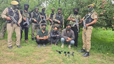 3 terror associates held with arms in anantnag  police