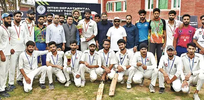 inter deptt cricket tournament concludes at iust