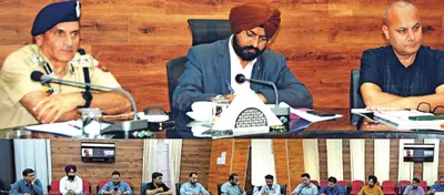 meeting held with representatives of political parties in doda