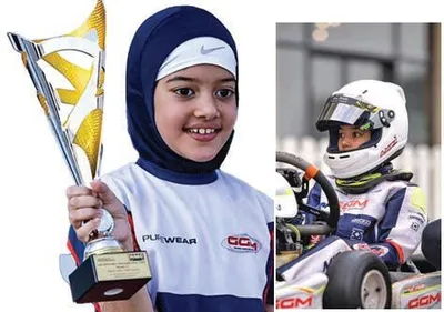 at 9  kashmir’s atiqa emerges as ‘fastest girl in the world’ of karting in uae