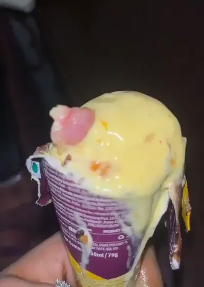 mumbai doctor orders ice cream online  gets a cone with human finger in it