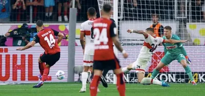 10 man leverkusen beat stuttgart on penalties to lift supercup