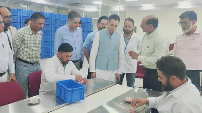 mos jitin prasada visits india international kashmir saffron trade centre