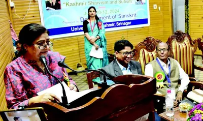 kashmir shaivism and sufism   dialogue vital for greater cultural  spiritual unity  ku vc