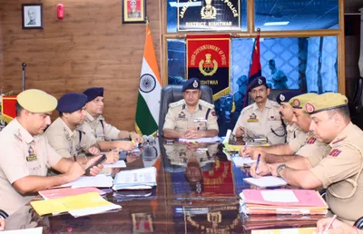 ssp kishtwar conducts crime  security review meet