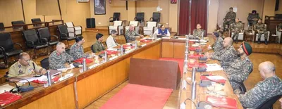 j amp k lg’s advisor chairs multi agency security review meeting in srinagar