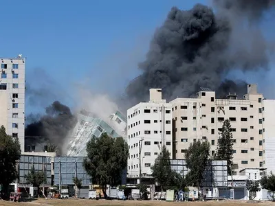 israel gaza conflict   prominent israeli politician benny gantz holds talks with us officials