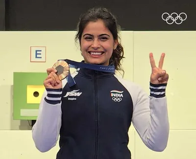 i was very nervous  manu bhaker after missing 3rd medal by a whisker