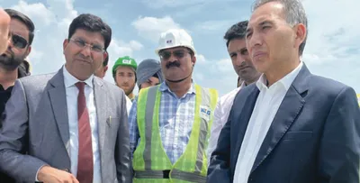 justice tashi visits site of new high court complex at rakh i gund aksha