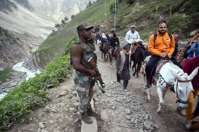 1300 soldiers imparted special training to counter any challenges to amarnath yatra