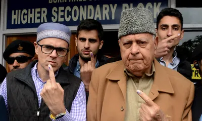 omar abdullah to become j k cm  says farooq abdullah