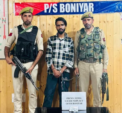 drug peddler held with contraband in baramulla  police