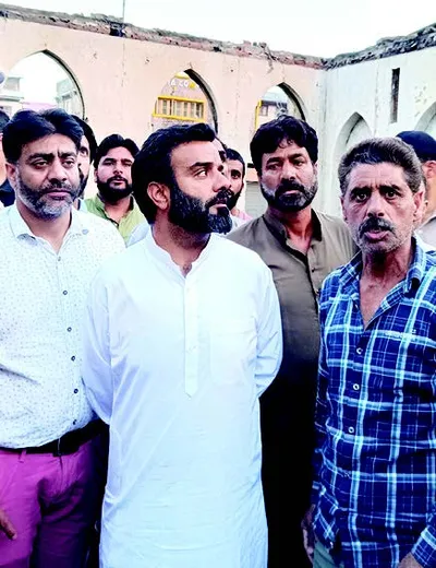 mp ruhullah mehdi meets fire victims