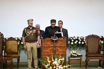 j k  omar abdullah takes oath amidst high hopes  historical challenges