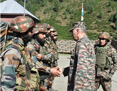 goc 15 corps reviews security situation in north kashmir