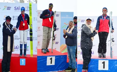 4th edition of khelo india winter games   j k wins 4 medals  nordic competitions conclude