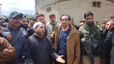 sajad lone visits handwara  urges admin to compensate flood affected families