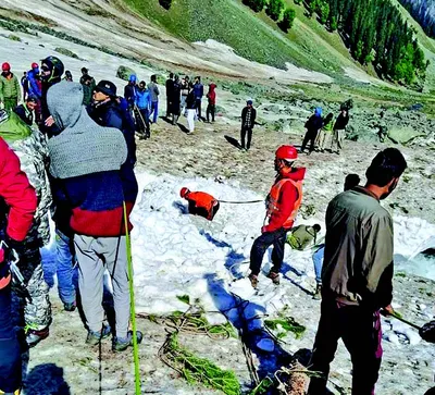 tourism takes a toll on thajiwas glacier  experts urge swift action